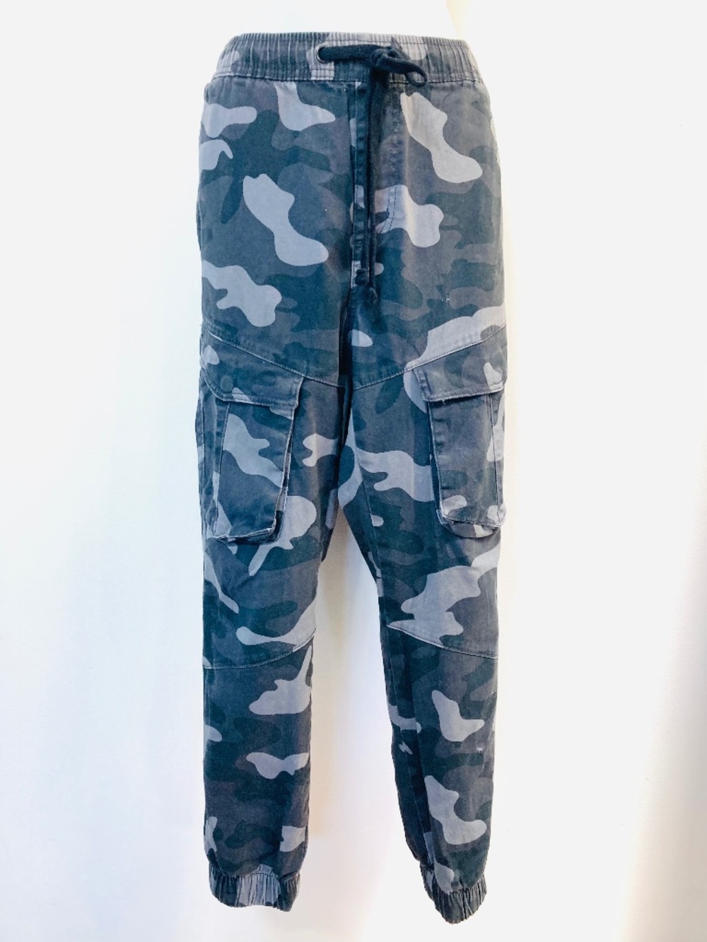 Bluenotes Denim Cargo Pants, Relaxed Joggers, Size M